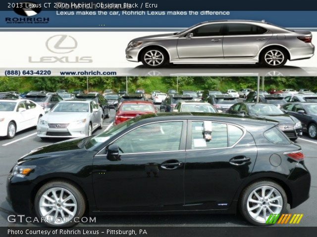 2013 Lexus CT 200h Hybrid in Obsidian Black