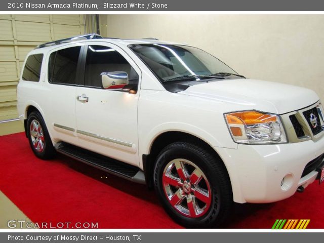 2010 Nissan Armada Platinum in Blizzard White
