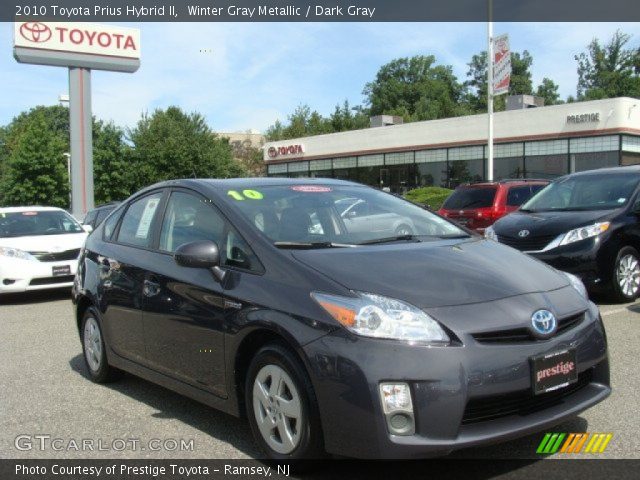 Winter Gray Metallic Toyota Prius Hybrid Ii Dark Gray Interior