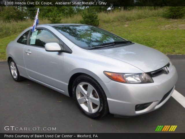 2008 Honda Civic EX Coupe in Alabaster Silver Metallic