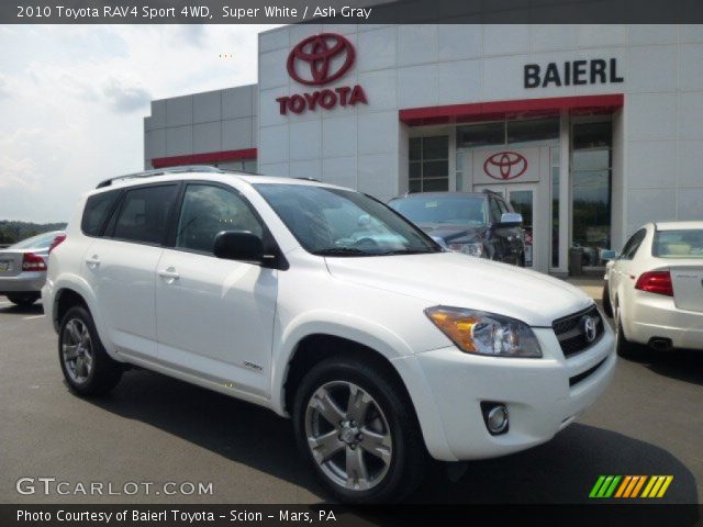 2010 Toyota RAV4 Sport 4WD in Super White
