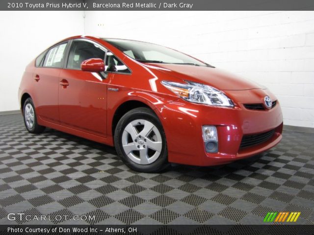 2010 Toyota Prius Hybrid V in Barcelona Red Metallic