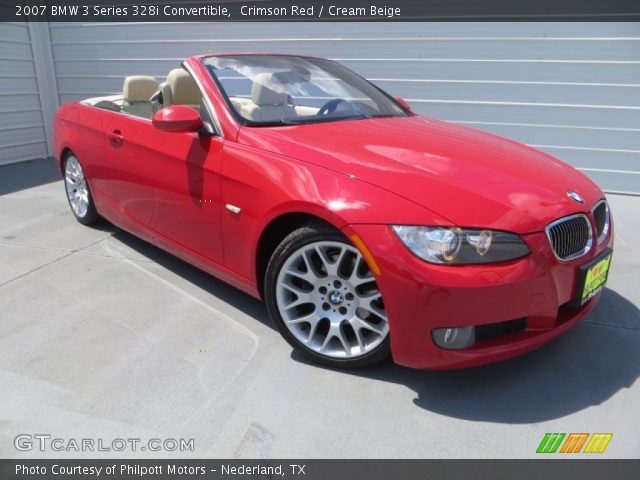 2007 BMW 3 Series 328i Convertible in Crimson Red