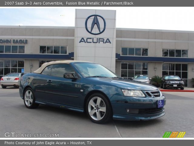 2007 Saab 9-3 Aero Convertible in Fusion Blue Metallic