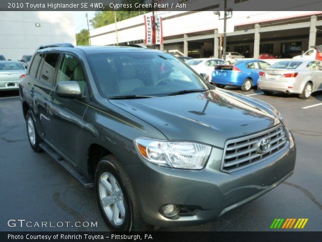 2010 Toyota Highlander SE 4WD in Cypress Green Pearl