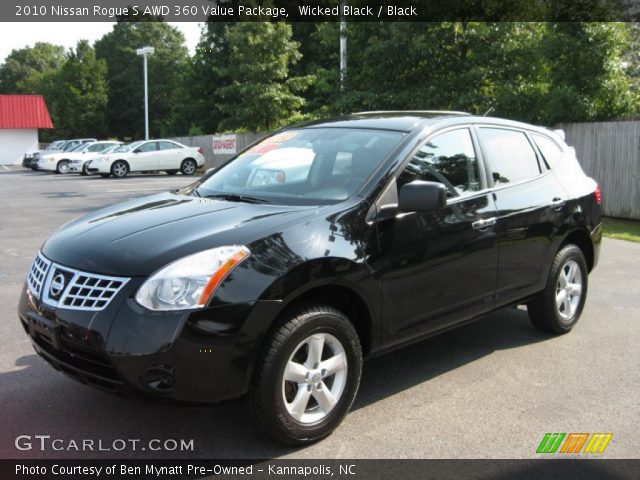 2010 Nissan Rogue S AWD 360 Value Package in Wicked Black