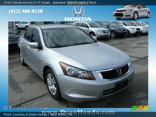 2010 Honda accord lx-p alabaster silver interior black #4