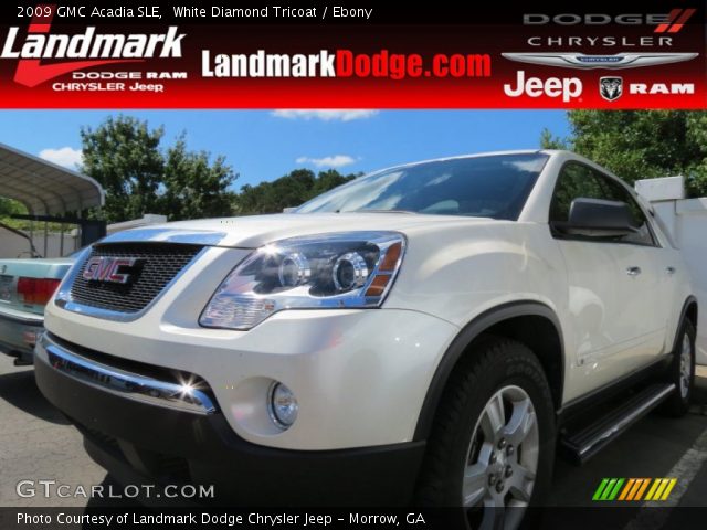2009 GMC Acadia SLE in White Diamond Tricoat