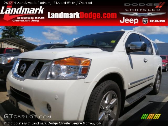2012 Nissan Armada Platinum in Blizzard White