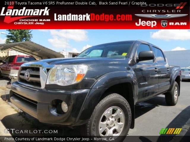 2010 Toyota Tacoma V6 SR5 PreRunner Double Cab in Black Sand Pearl