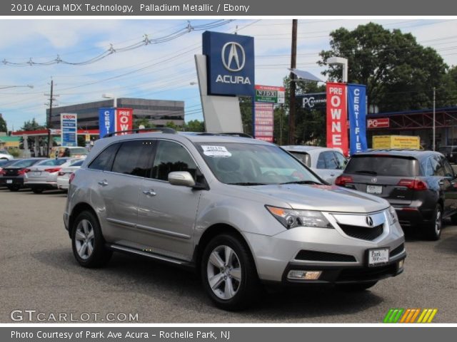 2010 Acura MDX Technology in Palladium Metallic