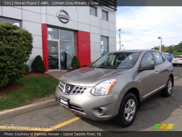 2011 Nissan Rogue S AWD in Gotham Gray Metallic
