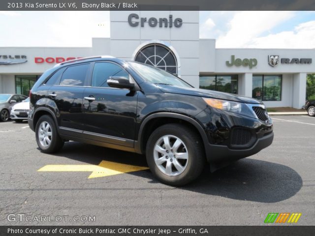 2013 Kia Sorento LX V6 in Ebony Black