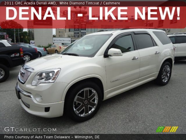 2011 GMC Acadia Denali AWD in White Diamond Tintcoat