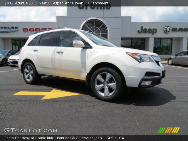 2012 Acura MDX SH-AWD in Aspen White Pearl II