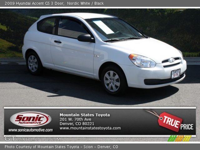2009 Hyundai Accent GS 3 Door in Nordic White