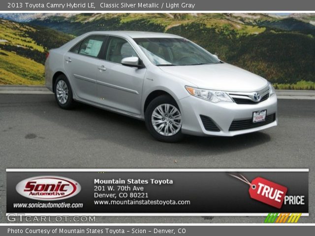 2013 Toyota Camry Hybrid LE in Classic Silver Metallic