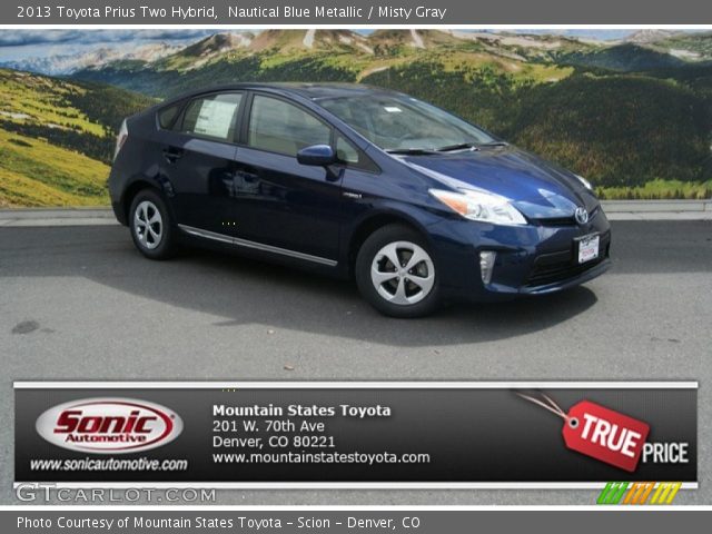 2013 Toyota Prius Two Hybrid in Nautical Blue Metallic
