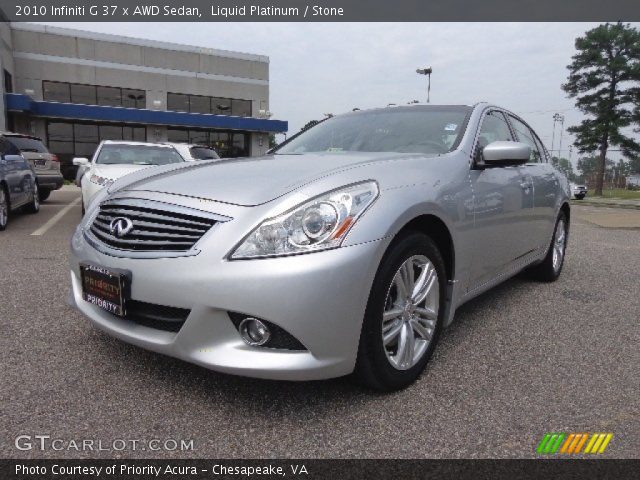 2010 Infiniti G 37 x AWD Sedan in Liquid Platinum