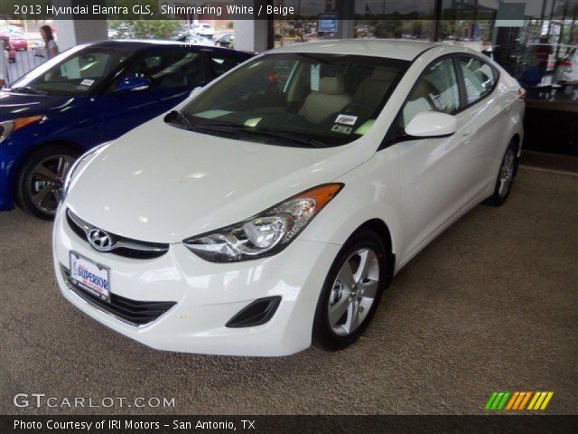 2013 Hyundai Elantra GLS in Shimmering White