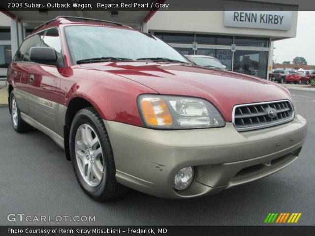 2003 Subaru Outback Wagon in Regatta Red Pearl