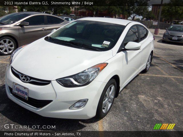 2013 Hyundai Elantra GLS in Shimmering White