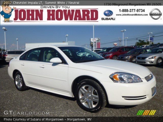 2012 Chevrolet Impala LT in Summit White