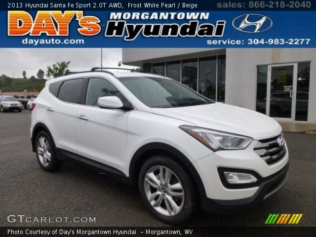 2013 Hyundai Santa Fe Sport 2.0T AWD in Frost White Pearl