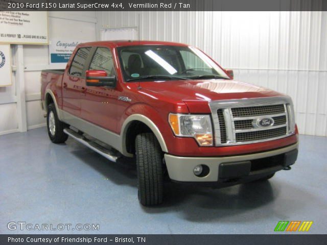 2010 Ford F150 Lariat SuperCrew 4x4 in Vermillion Red