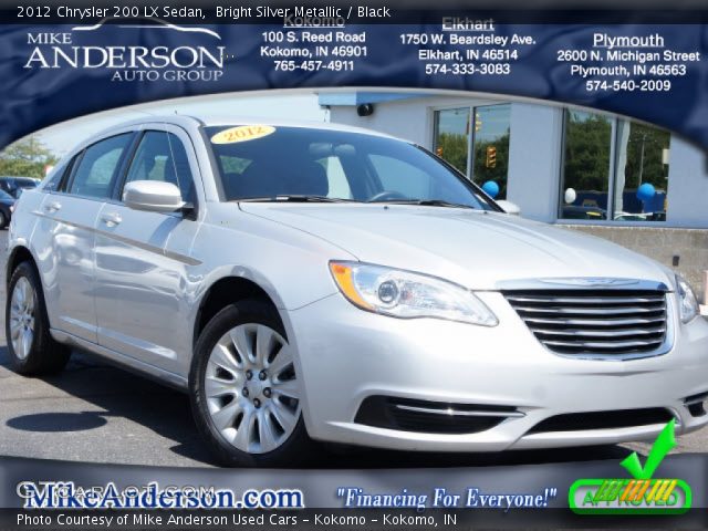 2012 Chrysler 200 LX Sedan in Bright Silver Metallic