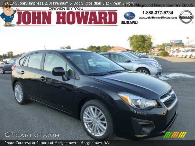 2013 Subaru Impreza 2.0i Premium 5 Door in Obsidian Black Pearl