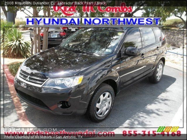 2008 Mitsubishi Outlander ES in Labrador Black Pearl