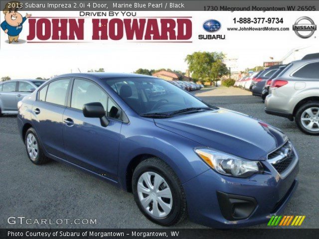 2013 Subaru Impreza 2.0i 4 Door in Marine Blue Pearl