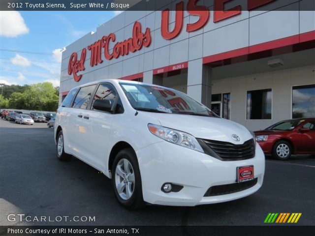 2012 Toyota Sienna  in Super White