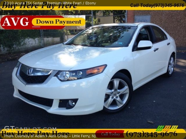 2010 Acura TSX Sedan in Premium White Pearl