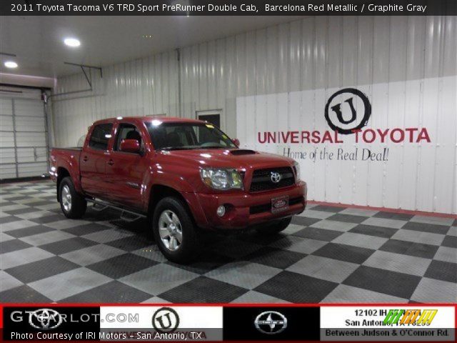 2011 Toyota Tacoma V6 TRD Sport PreRunner Double Cab in Barcelona Red Metallic