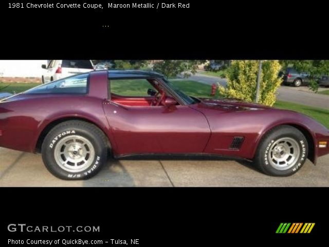 1981 Chevrolet Corvette Coupe in Maroon Metallic