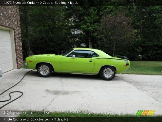 1972 Plymouth Cuda 440 Coupe in Sublime