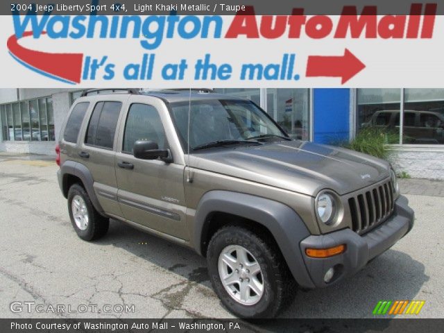 2004 Jeep Liberty Sport 4x4 in Light Khaki Metallic