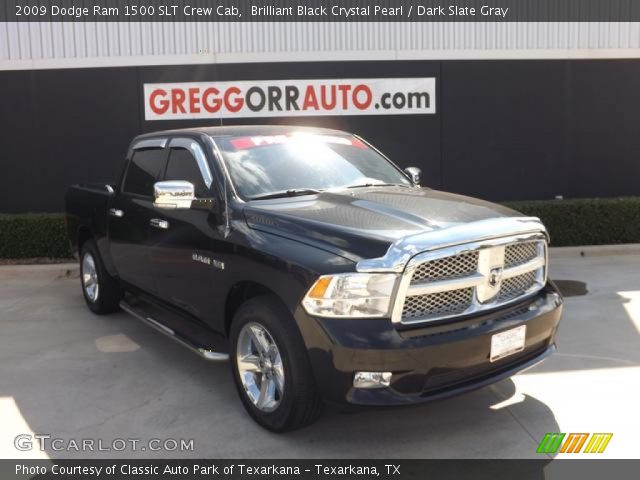 2009 Dodge Ram 1500 SLT Crew Cab in Brilliant Black Crystal Pearl