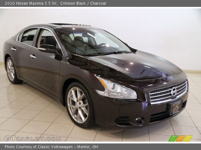 2010 Nissan Maxima 3.5 SV in Crimson Black