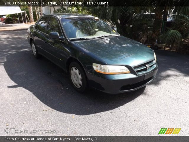 2000 Honda Accord LX Sedan in Dark Emerald Pearl