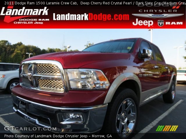 2011 Dodge Ram 1500 Laramie Crew Cab in Deep Cherry Red Crystal Pearl