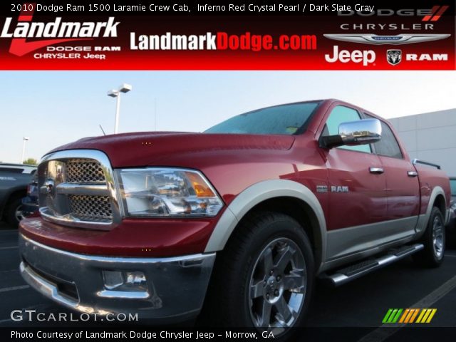 2010 Dodge Ram 1500 Laramie Crew Cab in Inferno Red Crystal Pearl