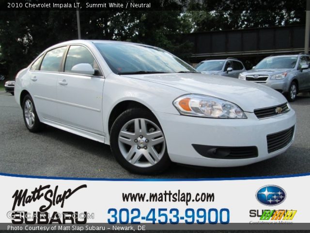 2010 Chevrolet Impala LT in Summit White