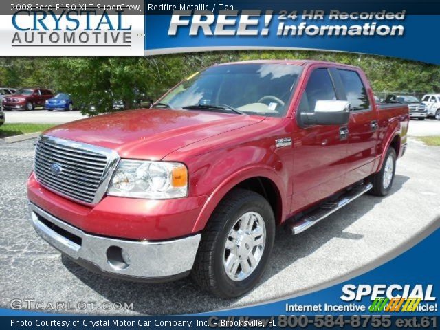 2008 Ford F150 XLT SuperCrew in Redfire Metallic