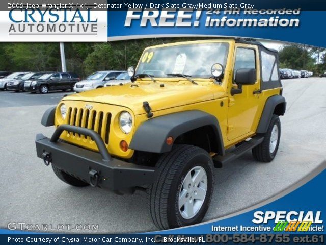 2009 Jeep Wrangler X 4x4 in Detonator Yellow