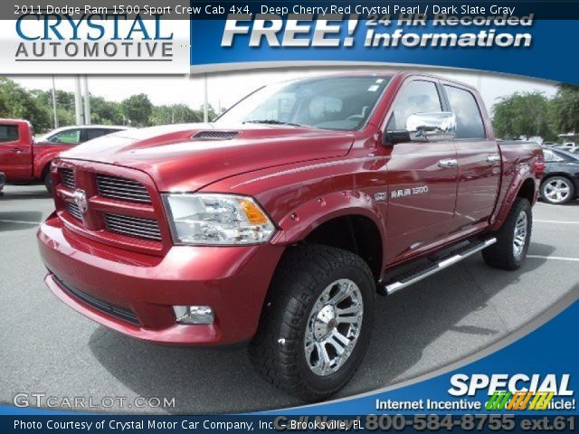 2011 Dodge Ram 1500 Sport Crew Cab 4x4 in Deep Cherry Red Crystal Pearl