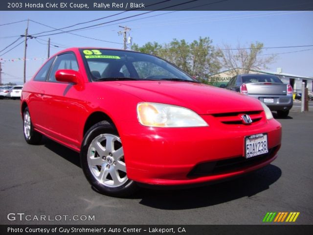 2003 Honda Civic EX Coupe in Rallye Red