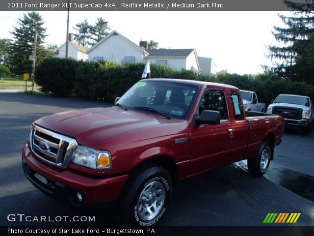 2011 Ford Ranger XLT SuperCab 4x4 in Redfire Metallic